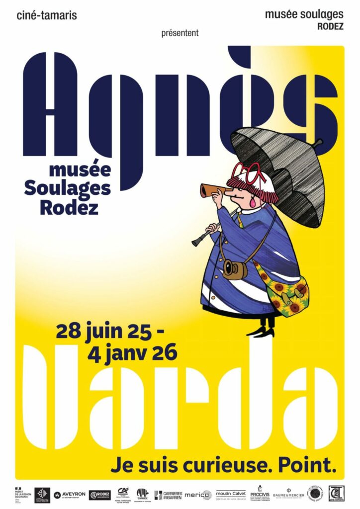 Affiche de l'exposition Agnès Varda au musée Soulages